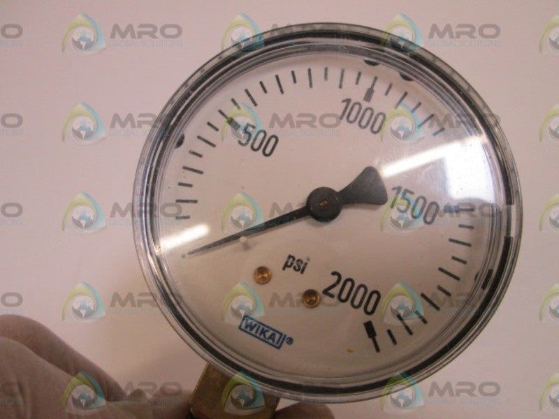 WIKA GAUGE 0-2000 PSI UNMP
