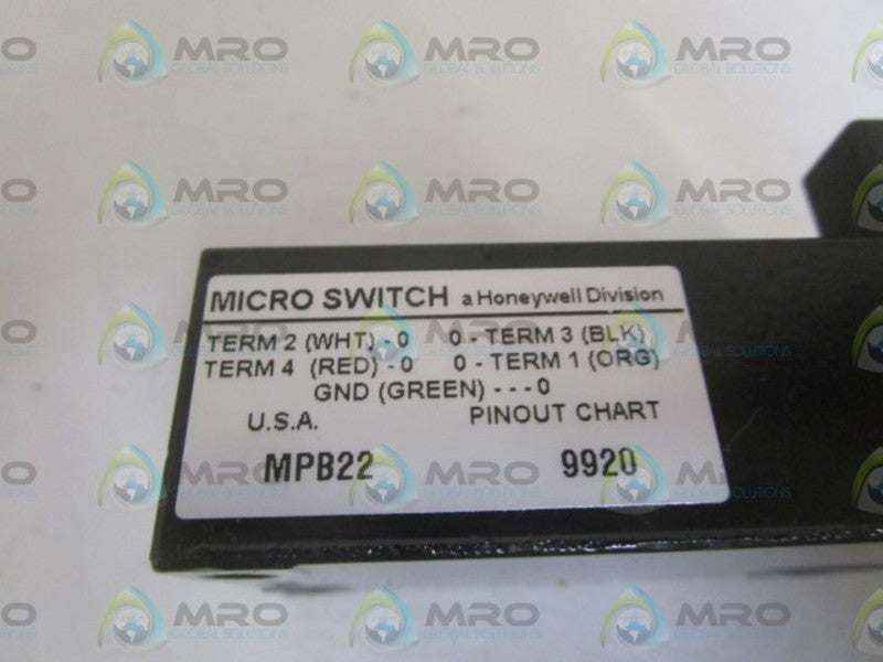 HONEYWELL MPB22 PHOTOELECTRIC SENSOR BASE NSMP