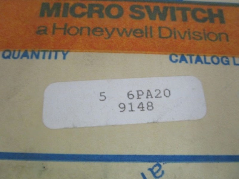 MICROSWITCH 6PA20 SEALING BOOT  NSMP