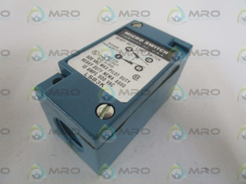 MICRO SWITCH LSB3K LIMIT SWITCH BODY (AS PICTURED) NSNP