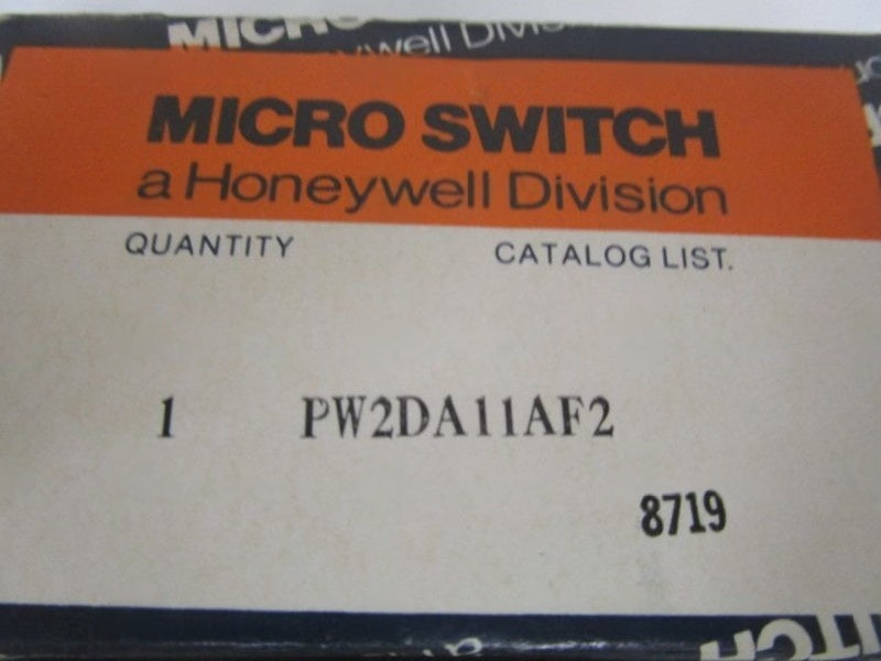 MICRO SWITCH PW2DA11AF2 LIMIT SWITCH NSMP