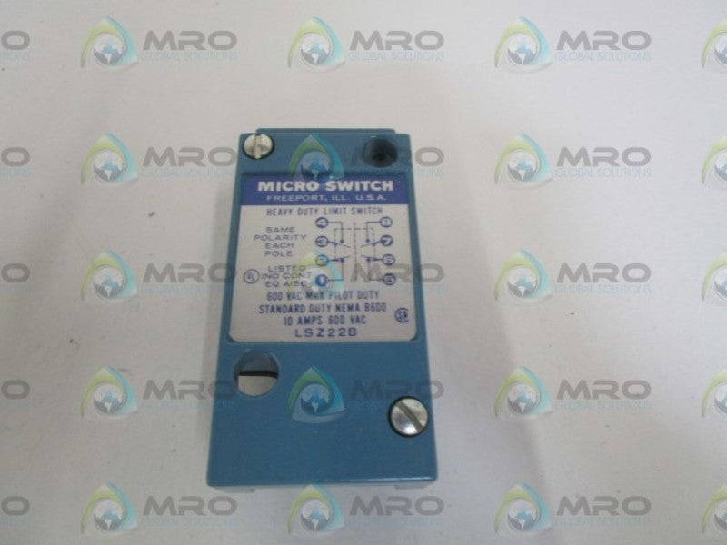 MICROSWITCH LSZ22B LIMIT SWITCH (AS PICTURED) NSMP
