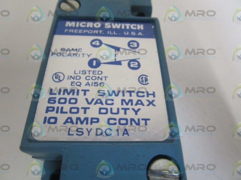 MICRO SWITCH LSYDC1A LIMIT SWITCH NSMP