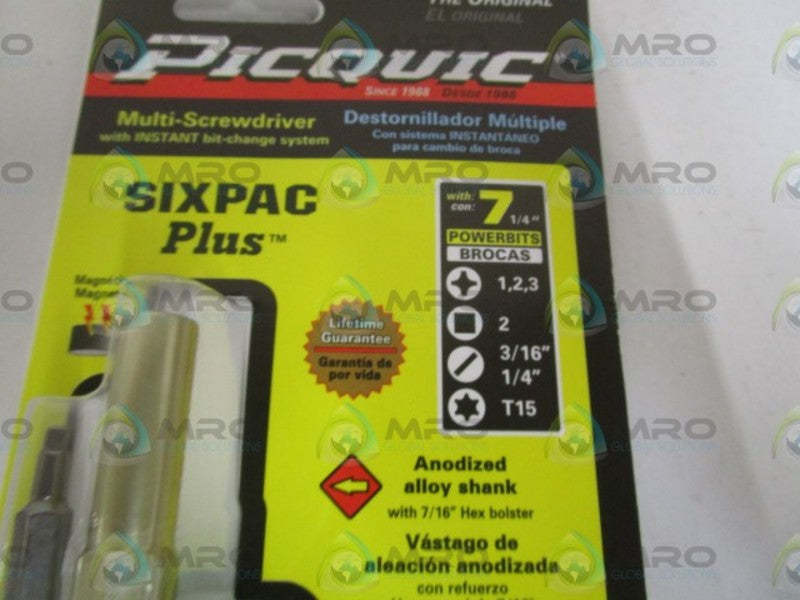 PICQUIC 88103 MULTI-SCREWDRIVE 7-1/4" NSMP