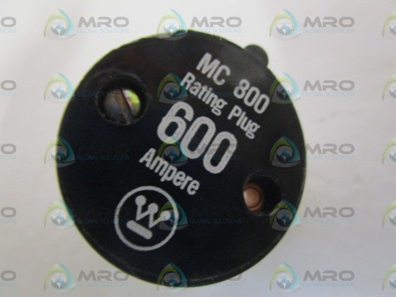WESTINGHOUSE 2601D39G12 MC800 600AMPS RATING PLUG UNMP