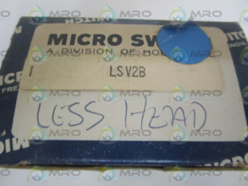 MICRO SWITCH LSV2B LIMIT SWITCH  (AS PICTURED) NSMP