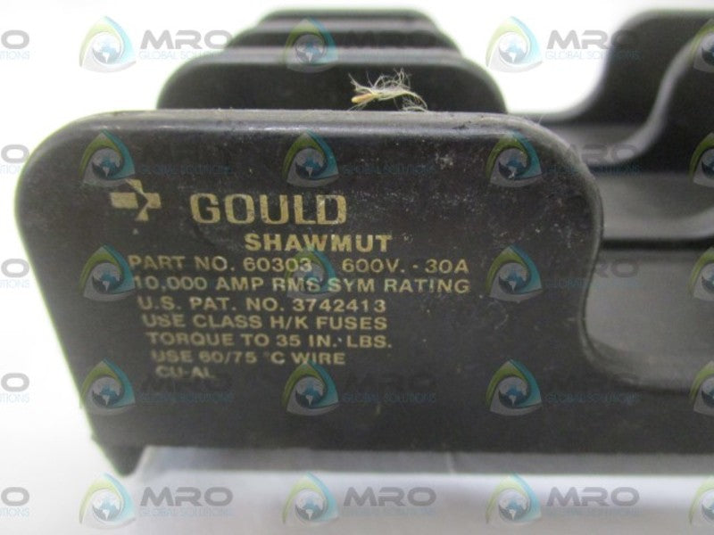 GOULD SHAWMUT 60303 FUSE HOLDER UNMP
