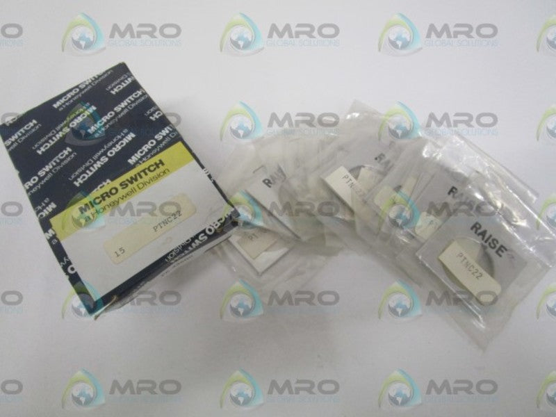 LOT OF 15 MICROSWITCH PTNC22 ACCESSORY NSMP