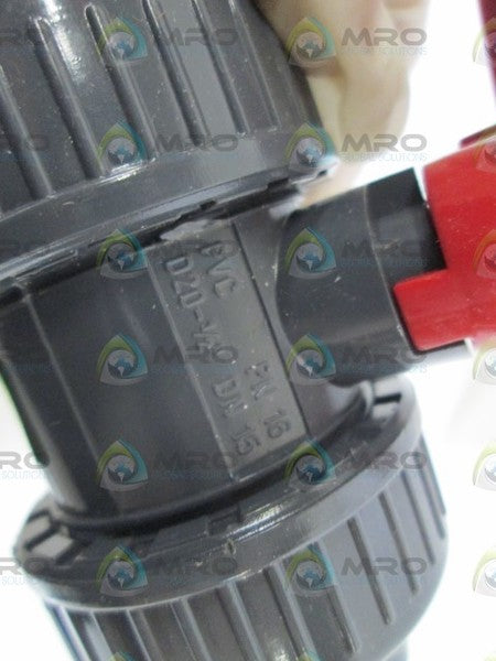 LOT OF 2 TECO PLASTIC PVC PN16 / D20-1/2" DN 15 (EPDM) NSMP
