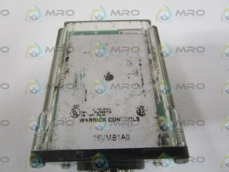 WARRICK CONTROLS 16VMB1A0 LEVEL CONTROLLER RELAY UNMP