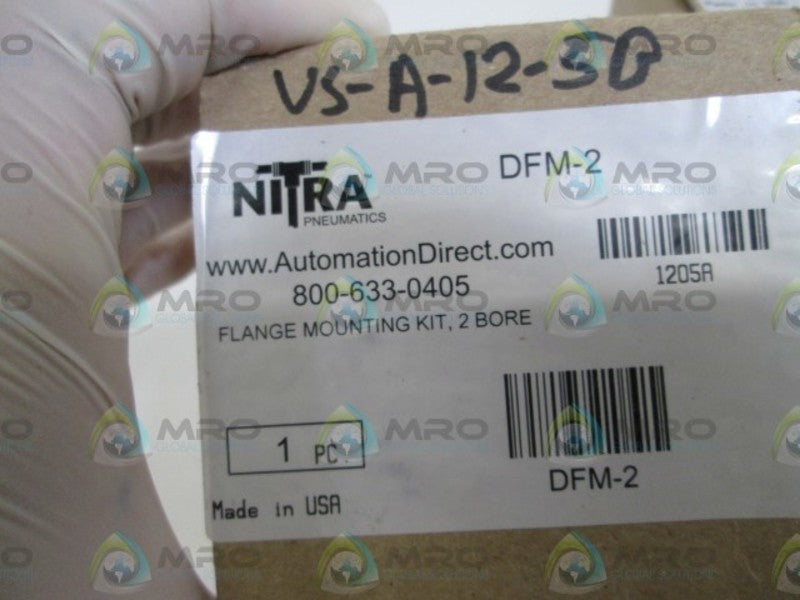 LOT OF 2 AUTOMATION DIRECT FLANGE MOUNTING KIT , 2 BORE DFM-2 NSMP