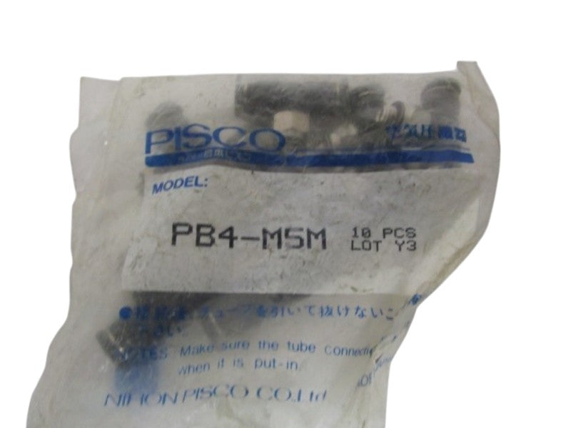 LOT OF 8 PISCO PB4-M5M FITTING NSMP
