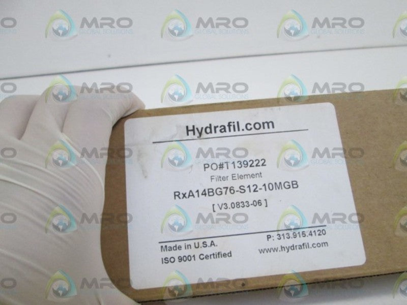 HYDRAFIL FILTER RxA14BG76-S12-10MGB NSMP