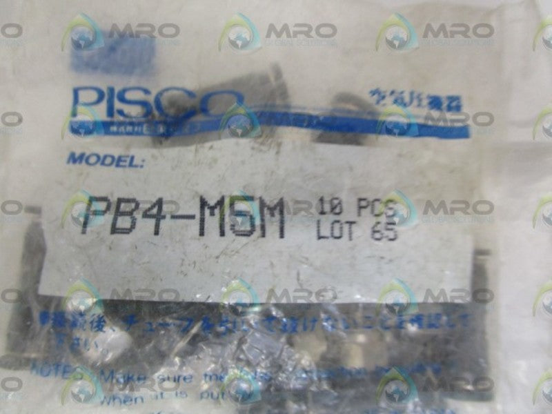 LOT OF 10 PISCO PB4-M5M FITTING NSMP