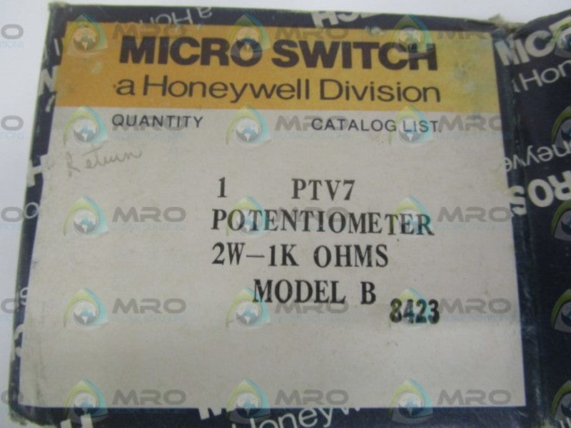 MICROSWITCH PTV7 2W-1KOHMS POTENTIOMETER NSMP