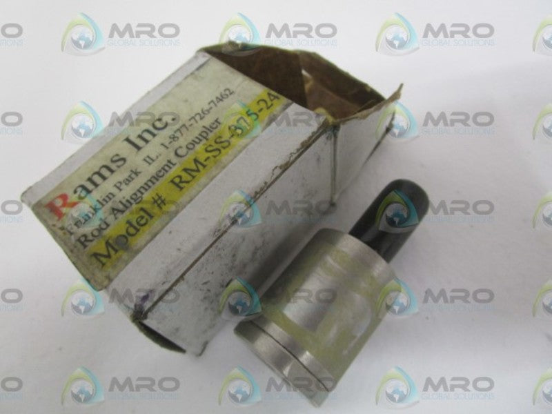 RAMS INC. RM-SS-375-24 ROD ALIGNMENT COUPLER NSMP
