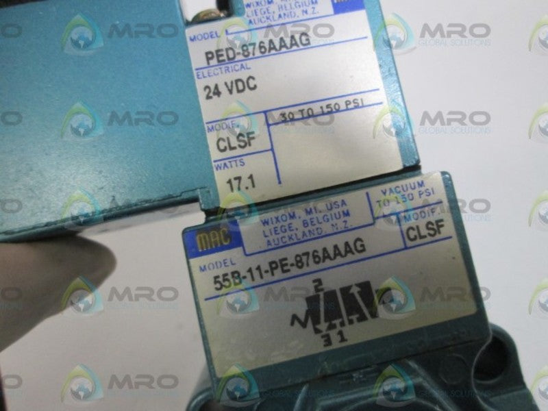 MAC VALVE 55B-11-PE-876AAAG NSNP
