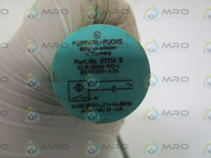 PEPPERL+FUCHS NJ15-30GM-WS-L PROXIMITY SWITCH UNMP