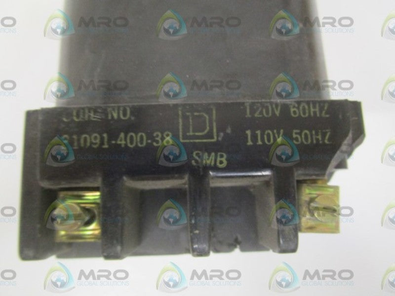 SQUARE D 31091-400-38 120/110V COIL (CHIPPED) UNMP