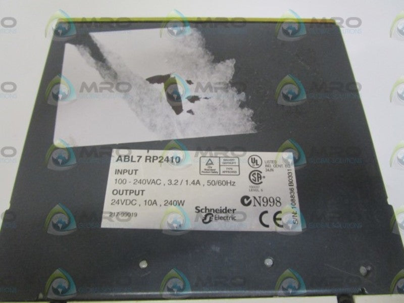 TELEMECANIQUE ABL7 RP2410 POWER SUPPLY UNMP