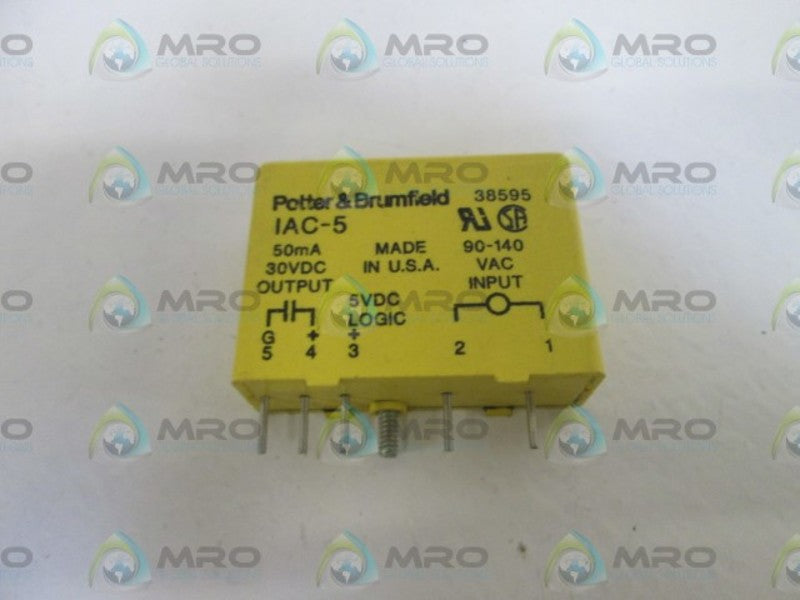 LOT OF 6 POTTER & BRUMFIELD MODULE IAC-5 UNMP