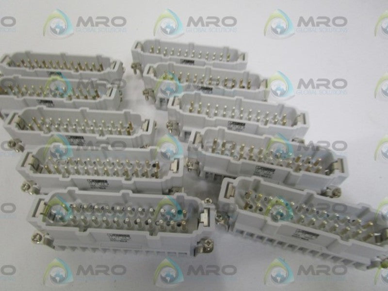 LOT OF 10 PHOENIX CONTACT HC-B 24-ESTS INSERT CONNECTOR NSMP