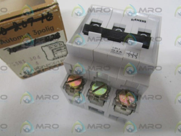SIEMENS 5SN3304 CIRCUIT BREAKER 4A (CRACKED AS PICTURED) NSMP