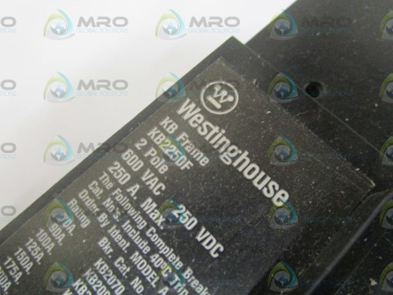 WESTINGHOUSE KB2200 CIRCUIT BREAKER 200A NSMP