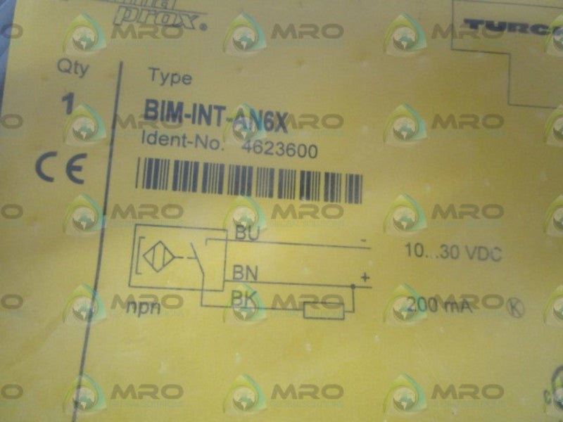 TURCK BIM-INT-AN6X PROXIMITY SWITCH NSMP
