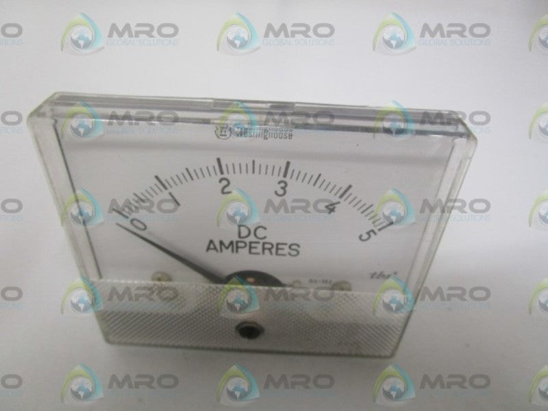 WESTINGHOUSE GX-352 0-5DCAMPS PANEL METER NSNP