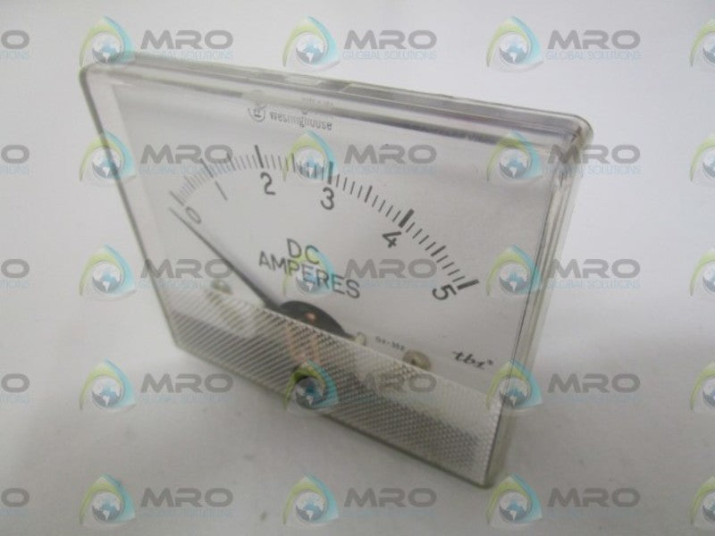 WESTINGHOUSE GX-352 0-5DCAMPS PANEL METER NSNP
