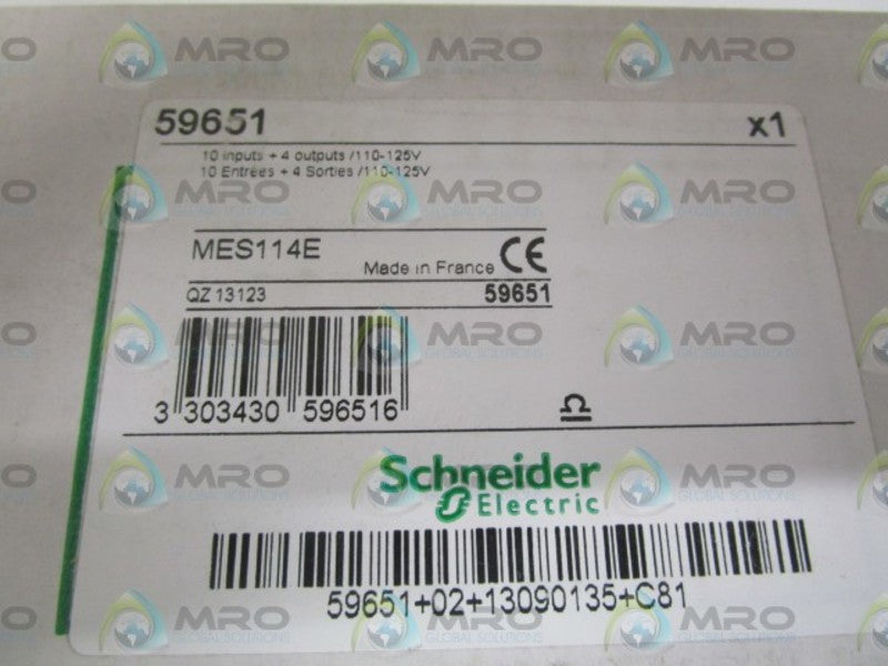 SCHNEIDER ELECTRIC 59651 MES114E 10 INPUTS + 4 OUTPUTS MODULE  NSMP