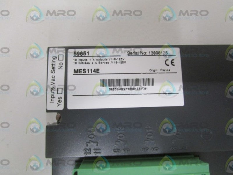 SCHNEIDER ELECTRIC 59651 MES114E 10 INPUTS + 4 OUTPUTS MODULE  NSMP