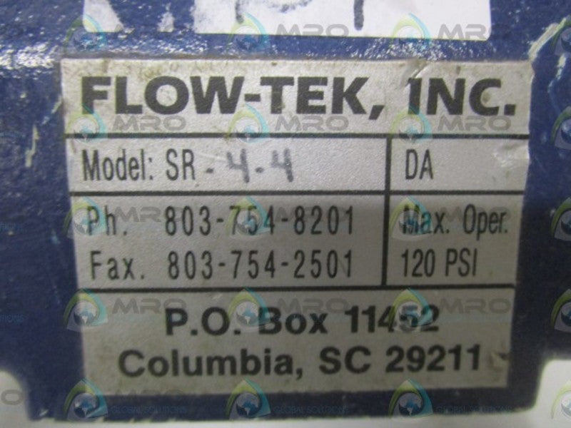 FLOW-TEK, INC. SR-4-4-DA AUTOMATOR VALVE UNMP