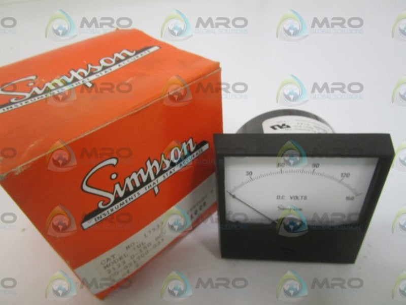 SIMPSON 17533 PANEL METER 0-150DCV NSMP