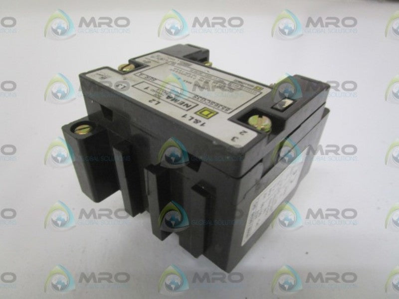 SQUARE D 8536-SCG3S MOTOR STARTER (AS PICTURED) UNMP