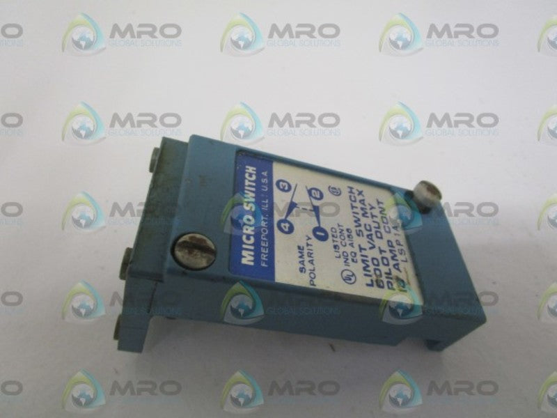 MICRO SWITCH LSP1A LIMIT SWITCH (AS PICTURED) UNMP