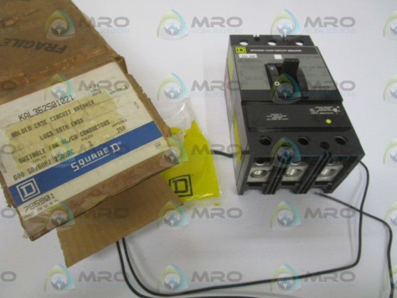 SQUARE D KAL362501021 CIRCUIT BREAKER 250AMP NSMP