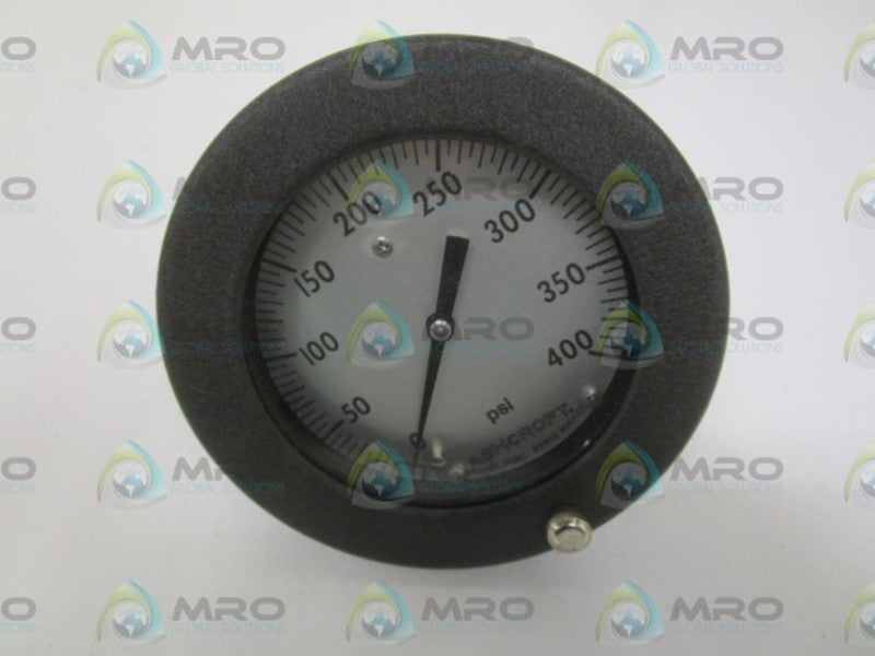 ASHCROFT 451017A02B-400# PRESSURE GAUGE 0-400 PSI  NSMP