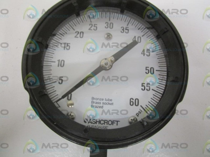 ASHCROFT 451279AS02L-60# DURAGAUGE 0-60 PSI  NSMP