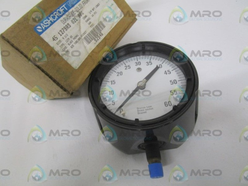 ASHCROFT 451279AS02L-60# DURAGAUGE 0-60 PSI  NSMP