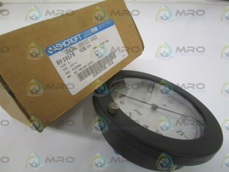 ASHCROFT 601017A02B-30# PRESSURE GAUGE 0-30 PSI  NSMP
