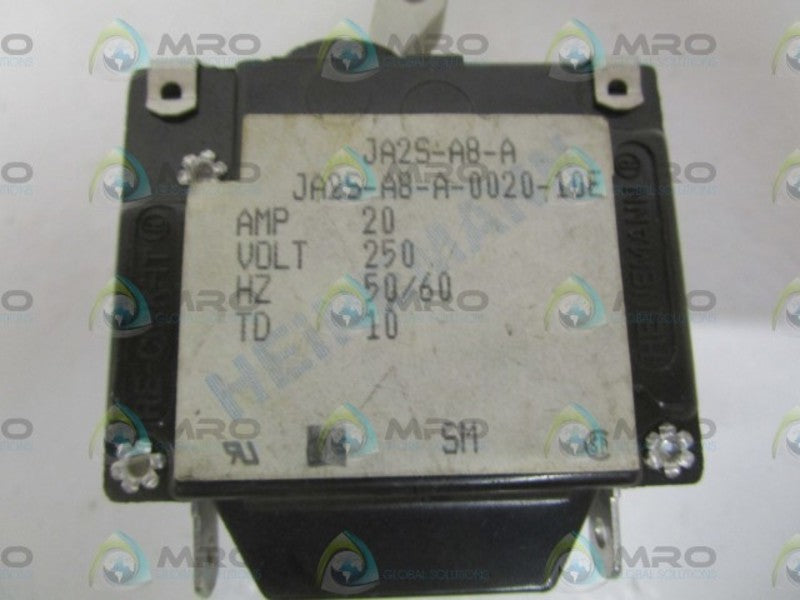 HEINEMANN JA2S-A8-A-0020-10E CIRCUIT BREAKER 20AMP NSNP