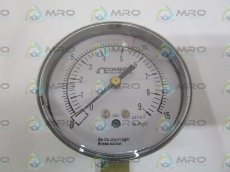 OMEGA PGL-25L-15 GAUGE 0-15IN. H2O NSMP