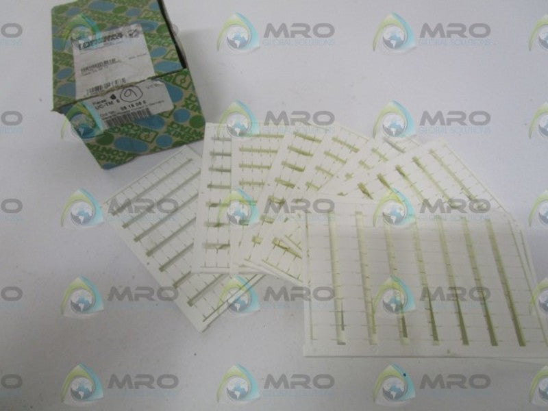 LOT OF 9 PHOENIX CONTACT UC-TM 6 TERMINAL BLOCK MARKERS NSMP