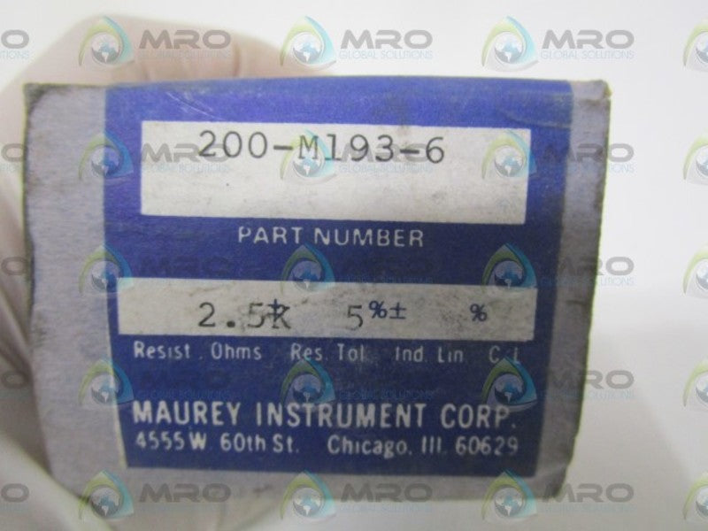 MAUREY 200-M193-6 RESISTOR 2.5KOHMS 5% NSMP