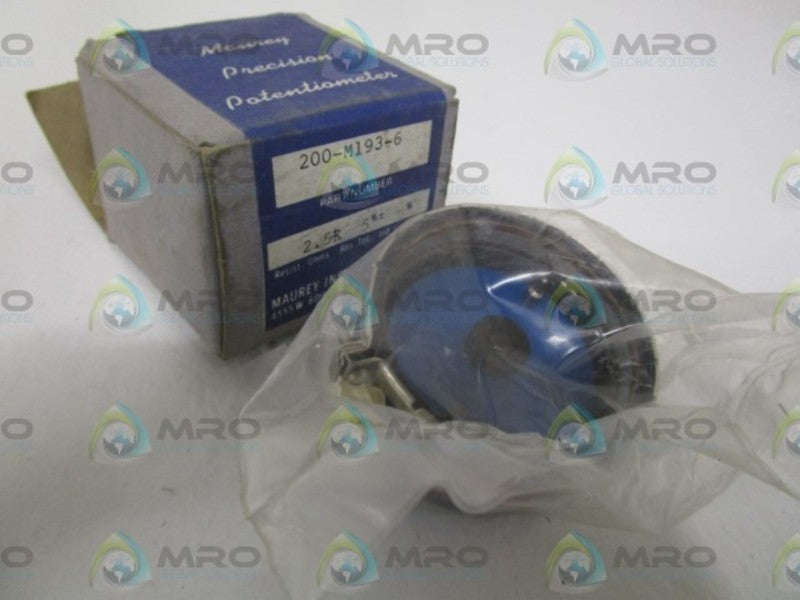 MAUREY 200-M193-6 RESISTOR 2.5KOHMS 5% NSMP
