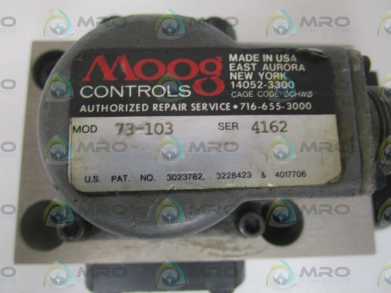 MOOG 73-103 SERVO VALVE UNMP