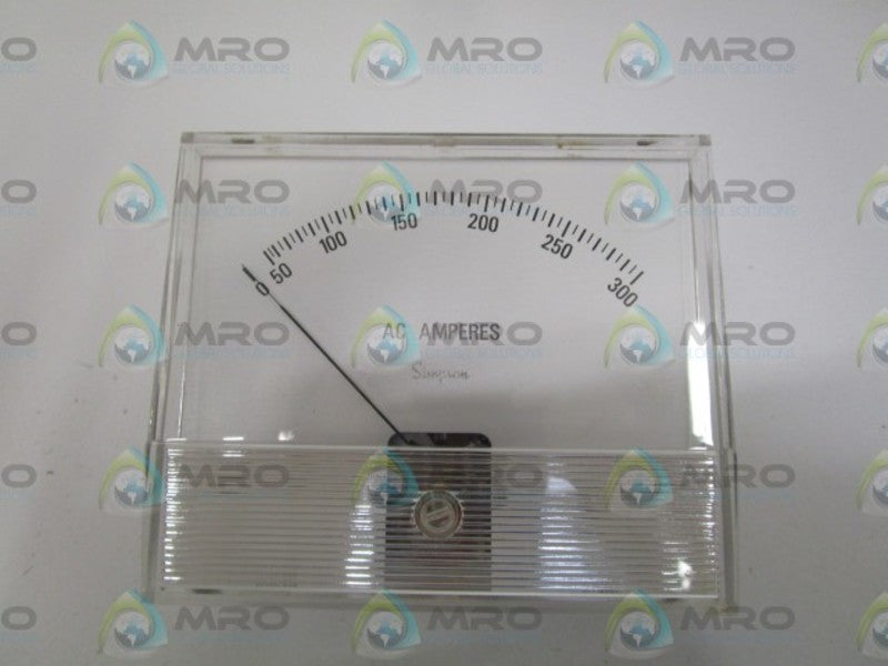 SIMPSON TV4AAA300 PANEL METER 0-300AC AMP NSMP