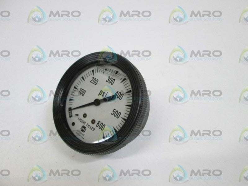 USG PRESSURE GAUGE 0-600PSI UNMP
